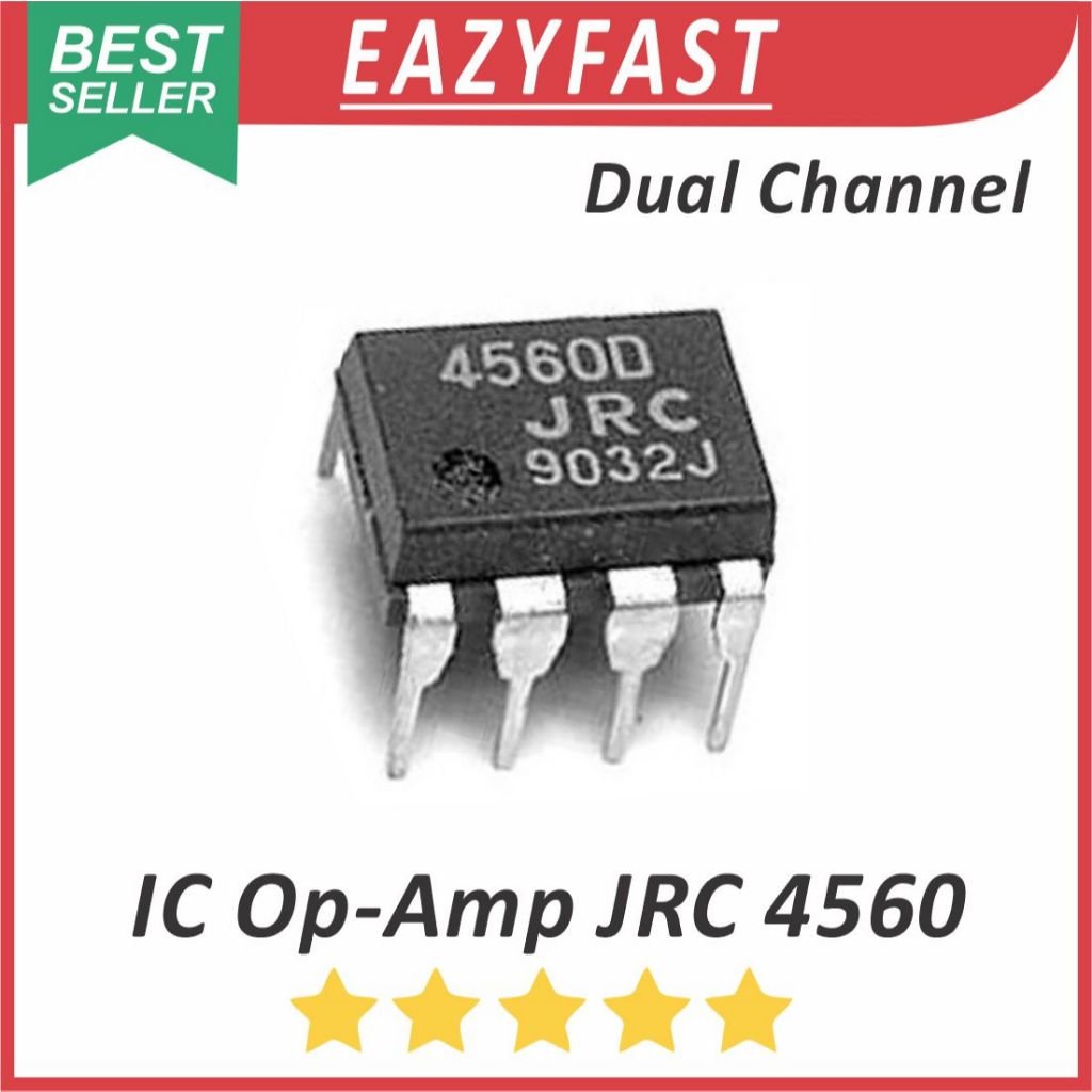 ginee_20251125162920386_2271571190.jpeg IC Dual Op Amp Low Noise JRC4560 JRC 4560 D DIP Transistor Chip JRC4560D Operational Amplifier Ampli OpAmp - Image 1