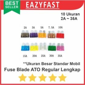 Fuse Blade Regular Besar Set Lengkap Sekring Tancap Mobil ATO ATC