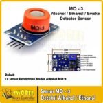 MQ-3 MQ3 Sensor Gas Ethanol Alcohol Detection Deteksi Asap Smoke Modul - Image 3