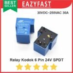 Relay T Kodok 6P 24V 30A SPDT 6 Pin 24 Volt DC High Load SLA SLC OMR