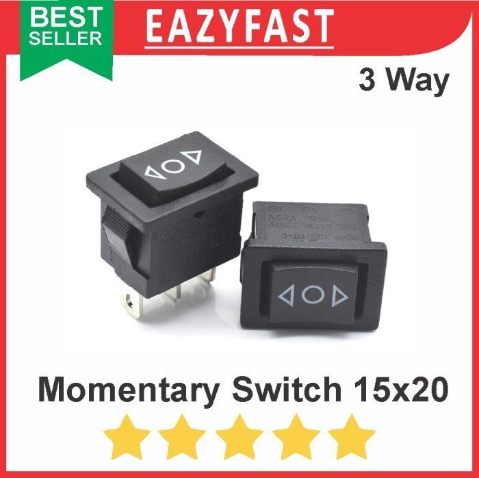 ginee_20241129142553683_6172814159.jpeg Saklar Switch Momentary Kotak 2 arah 3 kondisi Maju Mundur Naik Turun - Image 1