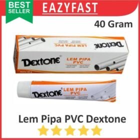 Lem Pipa PVC Dextone 40gr 40 gr gram Paralon Tube Anti Bocor Tahan Panas