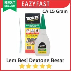 Lem Besi Cair Dextone Botol Besar 15gr G CA Korea Super Power Glue Instant Adhesive Tetes Dewa Setan