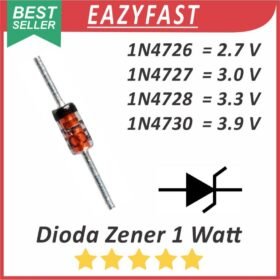 Dioda Zener Diode 1 Watt 2.7V 3V 3.0V 3.3V 3.9V 1N4726 1N4727 1N4728 1N4730 2.7 3.0 3 3.3 3.9 V Volt 1W