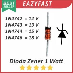Dioda Zener Diode 1 Watt 1W 12V 13V 15V 18V 1N4742 1N4743 1N4744 1N4746 12 13 15 18 V Volt 1W