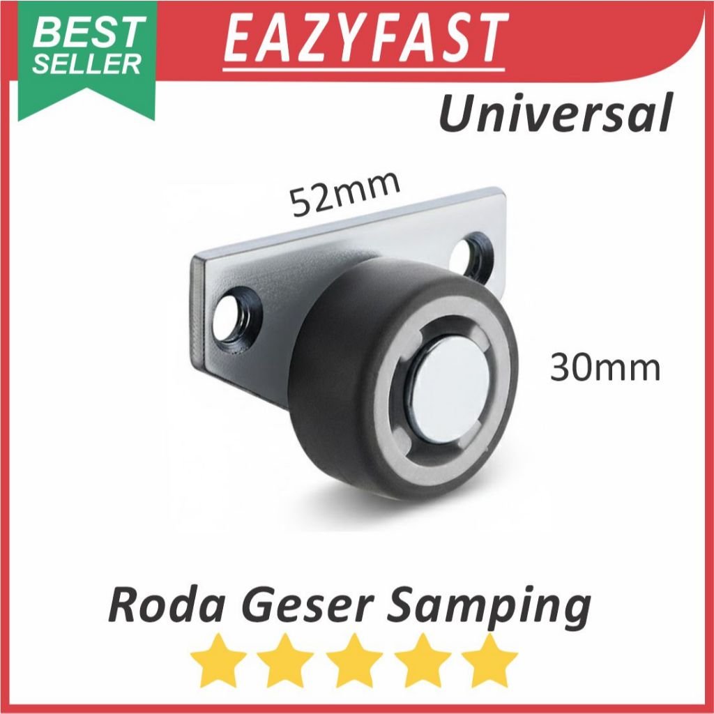 ginee_20251208114058437_6506488447.jpeg Roda Ban Bantu Penopang Pintu Samping Peninggi Penyangga Pintu Turun Geser Sliding Door Side Wheel Rail - Image 1