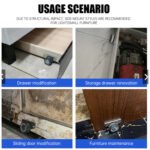 Roda Ban Bantu Penopang Pintu Samping Peninggi Penyangga Pintu Turun Geser Sliding Door Side Wheel Rail - Image 2