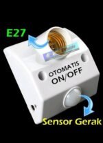 Fitting Saklar Lampu Otomatis Motion Sensor PIR Manusia Ruangan WC E27 - Image 3