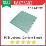 PCB Lubang IC 10x10 10x10cm Single Layer Bolong Titik Matrix Fiber FR4