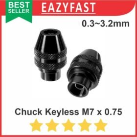 Multi Chuck M7 Keyless Tanpa Collet Mini Grinding Bor Dremel Grinder