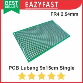 PCB Lubang IC 9x15 9x15cm Single Layer Bolong Titik Matrix Fiber FR4