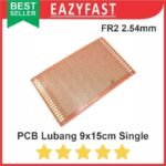 PCB Lubang IC 9x15 9x15cm Single Layer Bolong Titik Matrix FR2 Coklat