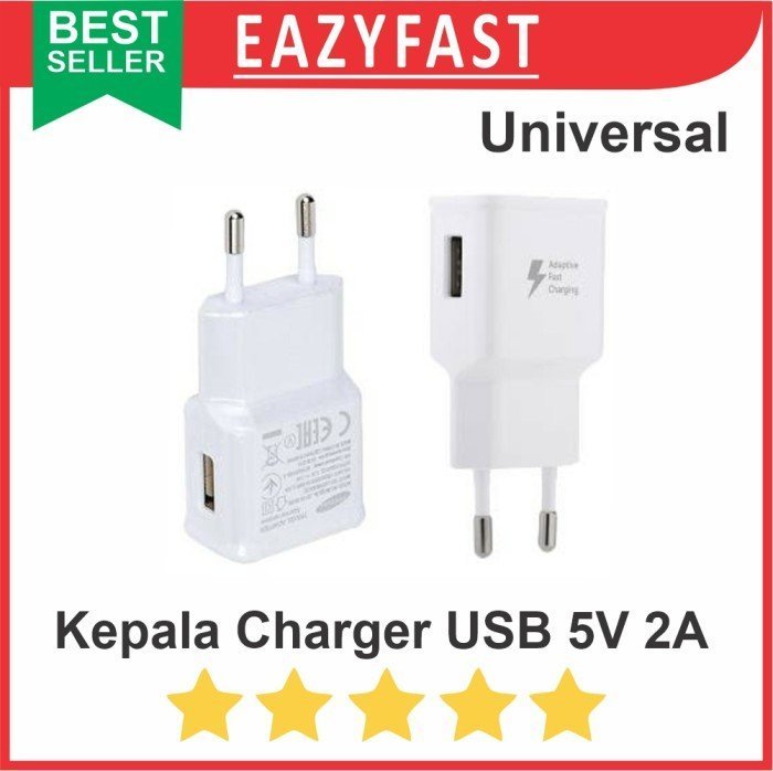 ginee_20241224111155550_7701985827.jpeg Adaptor Charger Kepala Batok Casan USB 5V 2A 5 V Volt 2 A Ampere - Image 1