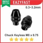 Multi Chuck M8 Keyless Tanpa Collet Mini Grinding Bor Dremel Grinder