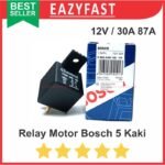 Relay Otomotif Motor Mobil Bosch 5P 5 Kaki Pin P 12V 12 V Volt Riley Klakson Lampu 87 87 87A NO NC