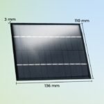 Mini Solar Cell Panel Surya PV 12V 12 V Volt DC 2W Pembangkit Listrik Tenaga Sinar Cahaya Matahari - Image 3