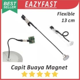 Kawat Capit Buaya Magnet Flexible Helper Hand Tools Rubber Metal Steel Painting Paint Clip 13cm