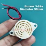 Speaker Buzzer Aktif Putus Putus SFM-27 30mm 3-24 Volt DC Active Beep Alarm High Decibel High Quality Super Loud - Image 2