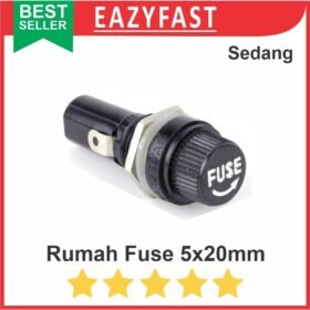 Fuse Holder Panel Rumah Sekring Kaca Tabung Kecil 5x20 5x20mm 5 x 20