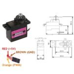 Motor Servo RC MG90 Full Metal Gear 180 Degree Sudut Derajat Drajat 9 G Gram 9g Mini Micro Gearbox Gear Box MG90S MG 90S 90 S Tower Pro TowerPro - Image 2