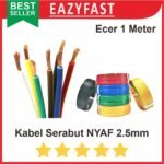 Kabel Serabut NYAF 1x2.5 2.5 mm 2.5mm Warna Ecer Tunggal Single Serat