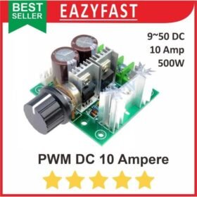 PWM DC 10A 500W Variable Motor Speed Controller Dimmer Lampu LED Lamp