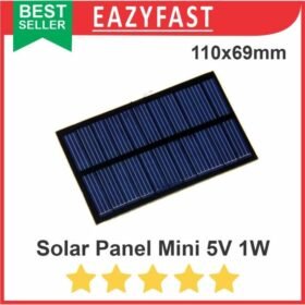 Mini Solar Cell Panel Surya PV 5V 5 V Volt DC 1W Pembangkit Listrik Tenaga Sinar Cahaya Matahari