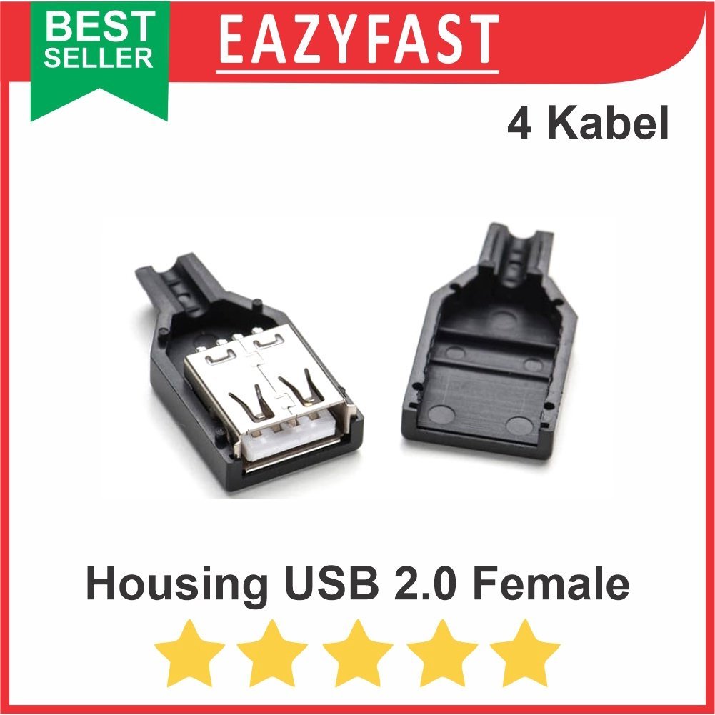 ginee_20250930141153342_4188123015.jpeg Socket USB 2.0 Connector Female Kosong DIY Plug Type A Jack Betina 4P - Image 1