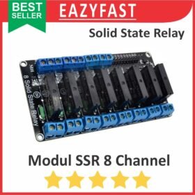 Modul Solid State Relay SSR 8Ch 8 Ch Chanel Channel 5 V Volt 5V DC Module SPDT Low Level Arduino Compatible Opto Isolation