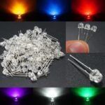 Lampu LED 5mm Strawhat Clear Bening Merah Hijau Biru Kuning Orange Putih Red Green Blue Yellow Straw Hat 5 mm Clean Transparan Transparent - Image 2