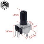 Potensiometer RV09 B 1K 2K 5K 10K 20K 50K 100K 1 2 5 10 20 50 100 K Ohm Pot Potensio Potentio Meter Trimpot RV 09 - Image 2