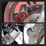 Kunci Gembok Piringan Rem Cakram Sepeda Motor P13 Brake Disc PadLock Ganda Safety Lock Model Bulat - Image 3