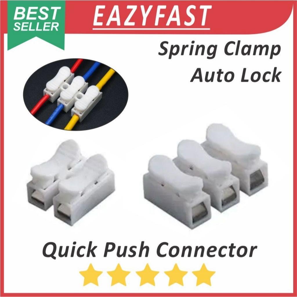 ginee_20260406160354947_8802097537.jpeg Quick Connect 2 3 Kabel Wire Push Fit Connector Spring Lock Terminal Sambungan Kabel Listrik CH-2 CH-3 - Image 1