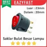 Saklar Bulat Besar 3 Pin Kaki 20mm 23mm Round Rocker Switch KCD1-105