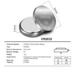 Baterai BIOS CMOS CR2032 Original Panasonic CR 2032 3V Kancing Koin - Image 2