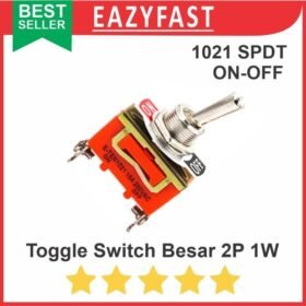 Saklar Toggle Switch 1021 Besar 2 Pin Kaki 2 Posisi 2P 2 Way ON OFF