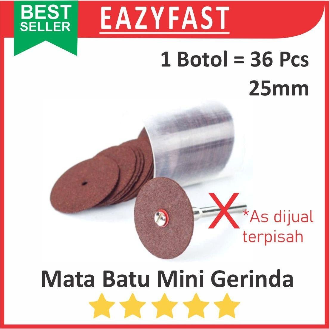 ginee_20250603121214708_4413615441.jpeg Mata Batu 25mm Pack Botol isi 36 Pcs Gerinda Grinda Mini Potong Grinder Wheel Cut Cutting Disc - Image 1