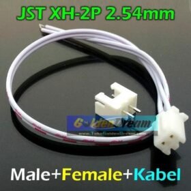 Socket Kabel Terminal JST XH 2P 2.54mm Connector Cable male female EL