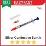 Silver Conductive Spet 1ml Paint Glue Tinta Listrik Jalur PCB