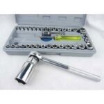 Kunci Rachet Shock Set Tool Kit 40 in 1 Sok Shok Socket Pas Ring Obeng - Image 3
