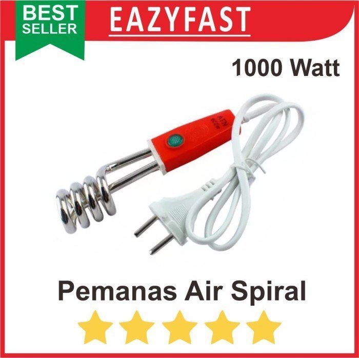 ginee_20241212145013327_9883420161.jpeg Water Heater Spiral 1000W Teko Air Panas Listrik Heater Pemanas Celup - Image 1