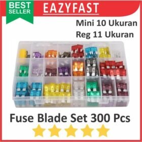 Fuse Blade Set 300 Pcs Sekring Tancap Motor Mobil Kecil Mini Kit Paket